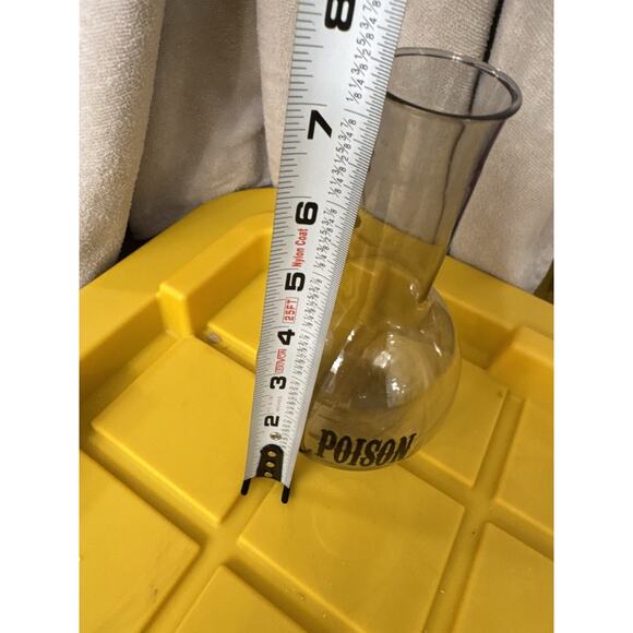 Poison Clear Flask Halloween Plastic Vase Decor Decorations Spooky Scary - Picture 2 of 5